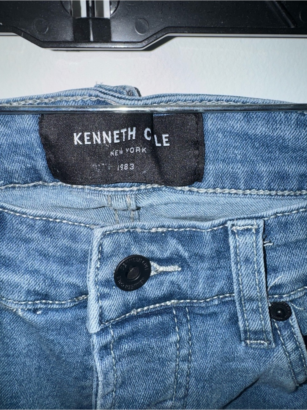 Kenneth Cole Skinny Jeans in Light Blue Wash - Picture 2 of 4